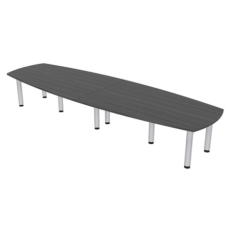 Skutchi Designs 45 in W, 120 in L, 29 in H, Engineered Wood Top, Grey HAR-ABOT-46119-PT-AN
